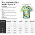 thumbnail image 5 of Sikiie Avocado and Hearts Print Men's Hawaiian Shirt, Summer Beach Button Pocket Short Sleeve T-Shirt,X-Large, 5 of 7