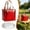 Red, variant on Insulated Cake Bag, Non Woven Zipper Cooler with Aluminum Foil Thermal Lining, 35 x 35 x 40 cm Portable Carrier for Cake Pizza Catering Outdoor Picnic and Food Transport Use