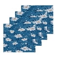 thumbnail image 2 of BZSMCE Towel Cotton Face Towel Soft Hand Towels Fashion Azure Floral Serenity Pattern, 2 of 9