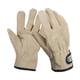 thumbnail image 2 of Guantes de trabajo de cuero duraderos y resistentes para conducción de camiones, almacén, jardinería, Caqui, 2 of 9
