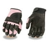 Milwaukee Leather Ladies Leather/Mesh Combo Racing Gloves w/ Padding