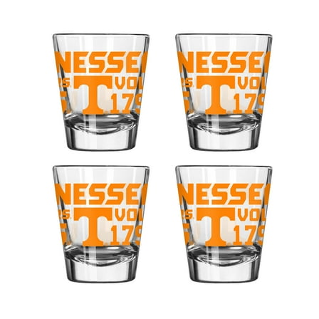 Logo Brands Tennessee Volunteers 4-Pack 2oz. Shot Glass Set