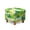 Four Leaf Clover Coin Print White Green, variant on SCRAWLGOD Cow Print White Black Footstool Slipcover, Stretch Square Stool Furniture Protector Footstool Cover with Elastic Bottom Foot Rest Covers