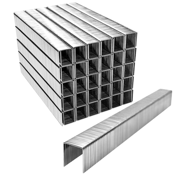 MEITE T-50 20 Gauge Crown Upholstery Staples, 3/8" Length Heavy Duty Galvanized 5,000 Counts