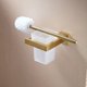 thumbnail image 2 of Escobilla de baño TUNC Soporte de almacenamiento Acero inoxidable Estilo moderno Montaje en pared Acabado en oro cepillado, 2 of 5