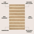 thumbnail image 3 of JONATHAN Y NATURAL FIBER 2 x 8 Runner Rug, Jayden Rustic Farmhouse Woven Jute Stripe - Natural/Bleach, NRF202C-28, 3 of 7