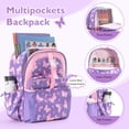 thumbnail image 3 of Set de mochilas Mommore Kids con lonchera para niñas de 4 a 8 años, resistente al agua, 3 of 7