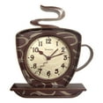 thumbnail image 4 of Westclox Coffee Cup Wall Clock 3D Mug Analog Kitchen Clock Brown, 6-Pack, 4 of 8