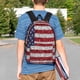 thumbnail image 4 of Easygdp America Flag Glitter Mochila Ligera de 15 Pulgadas para Estudiantes, Mochila Cómoda para la Escuela y Viajes, Correas Ajustables, 4 of 6