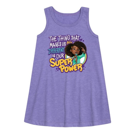 

Karma s World - Our Super Power - Toddler and Youth Girls A-line Dress