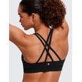 thumbnail image 5 of CRZ YOGA Women's Strappy Sports Bras Fitness Workout Padded Yoga Top Criss Cross Back, 5 of 7
