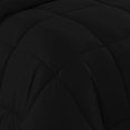 thumbnail image 3 of 500-TC Egyptian Cotton All Season Comforter for Adults Eastern King Size 108" x 118" Inches, 1pc Comforter Box Stitched with 4 Corner Tabs, 300 GSM Comforter, (Black), 3 of 7