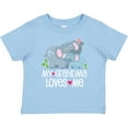 thumbnail image 3 of Inktastic My Grandma Loves Me Baby Boys or Girls Baby T-Shirt, 3 of 5