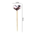 50 PCS Love Cocktail Picks Wooden Love Cocktail Picks Toothpick