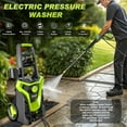 thumbnail image 2 of Gisam Electric High Pressure Washer, 4300 PSI 2.5 GPM, with 4 Quick Connect Nozzles, Foam Can,  for Cars/ Fences/ Driveways/ Patios / Home Cleaning, 2 of 10