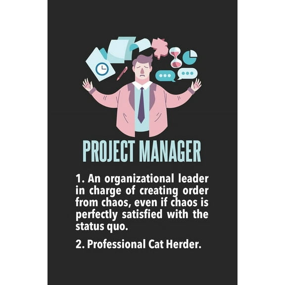 Project Manager: 120 Pages I 6x9 I Dot Grid (Paperback)
