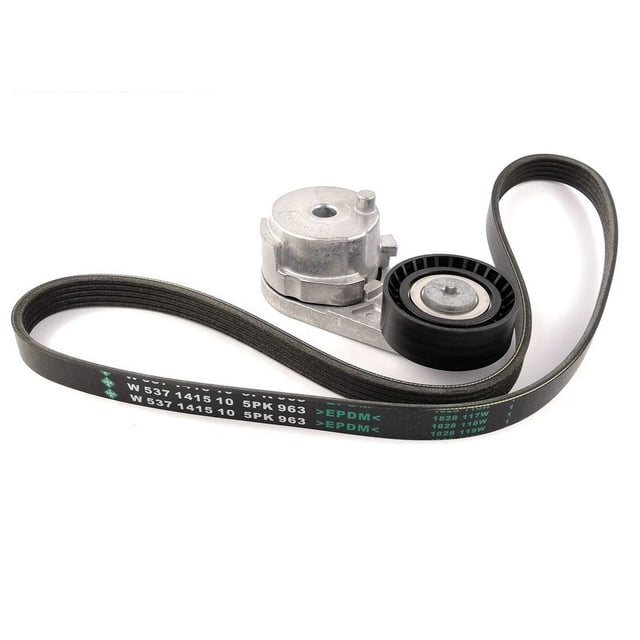 Alternator Fan Belt Kit Generator Tensioner Idler Pulley CS15 Autocar Motor Engine Part 5PK963 ,Work Smooth and Silent