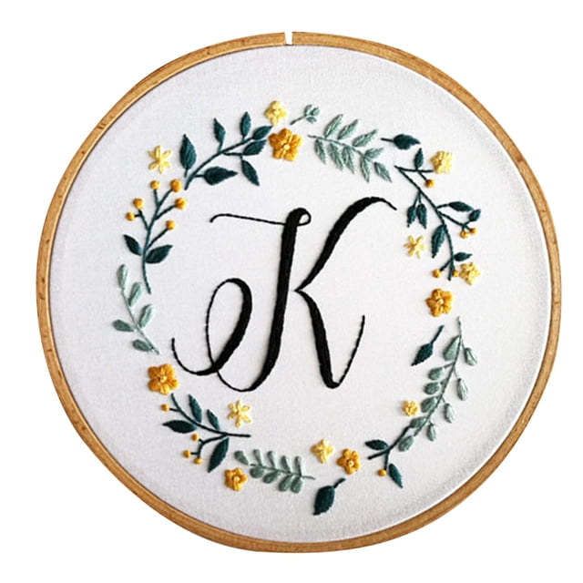Unatoiry Embroidery Starter Kit 3D Flower Pattern Cross Stitch Needlework Beginner Kits 7# 1Set