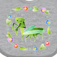 thumbnail image 4 of Inktastic Praying Mantis with Flowers and Leaves Boys or Girls Baby Bib, 4 of 4
