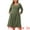 Army Green, variant on DARING DIVA Plus Size Knit Long Sleeve A Line Midi Pockets Dress 1X Army Green