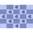 thumbnail image 1 of Ahgly Company Indoor Rectangle Patterned Pastel Blue Area Rugs, 7' x 10', 1 of 6
