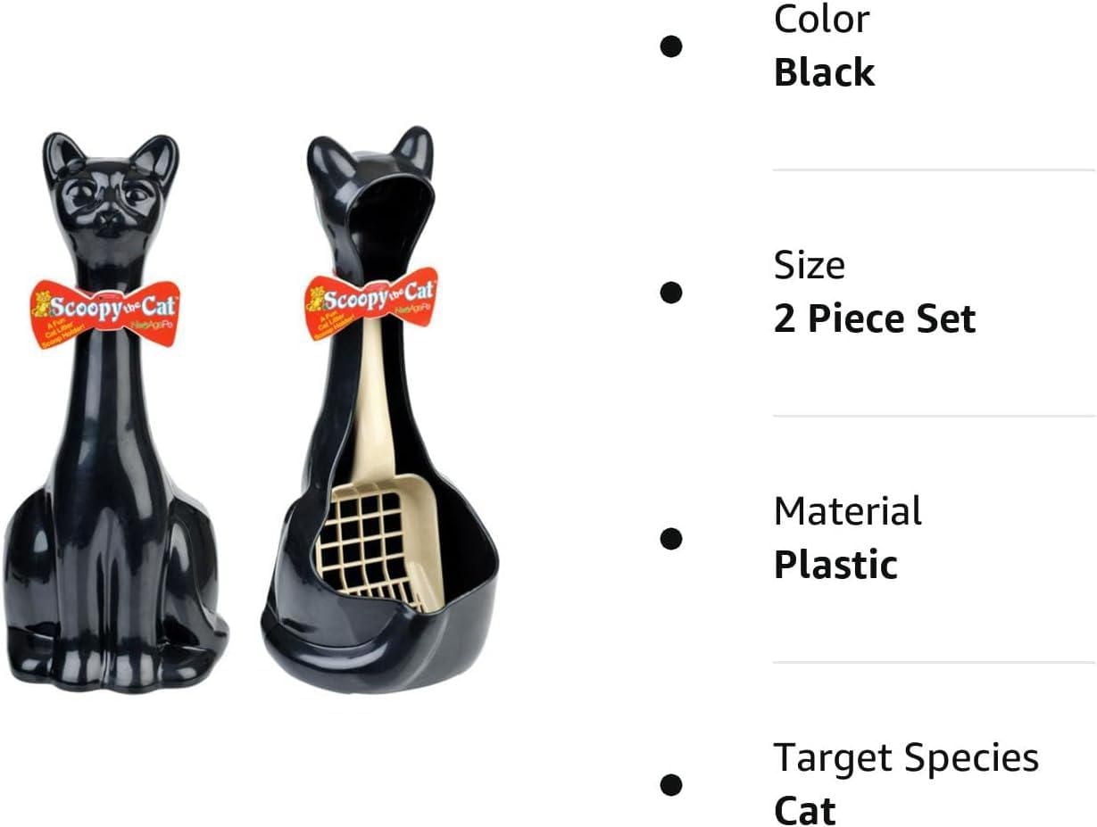 New Age Scoopy La Pelle À Litière Et Support Noir