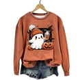 thumbnail image 4 of CILENON Halloween Sweaters for Women Cute Ghost Graphic Pullover Tops Long Sleeve Round Neck Hoodless Sweatshirt (Beige,L), 4 of 4