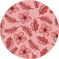 thumbnail image 1 of Ahgly Company Machine Washable Indoor Round Transitional Pastel Pink Area Rugs, 5' Round, 1 of 7