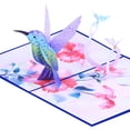thumbnail image 3 of Tarjeta Emergente Colibrí Tarjeta de felicitación Creative 3D Souvenirs Postales para mamá (Azul) Sywqhk Libre de BPA, 3 of 9