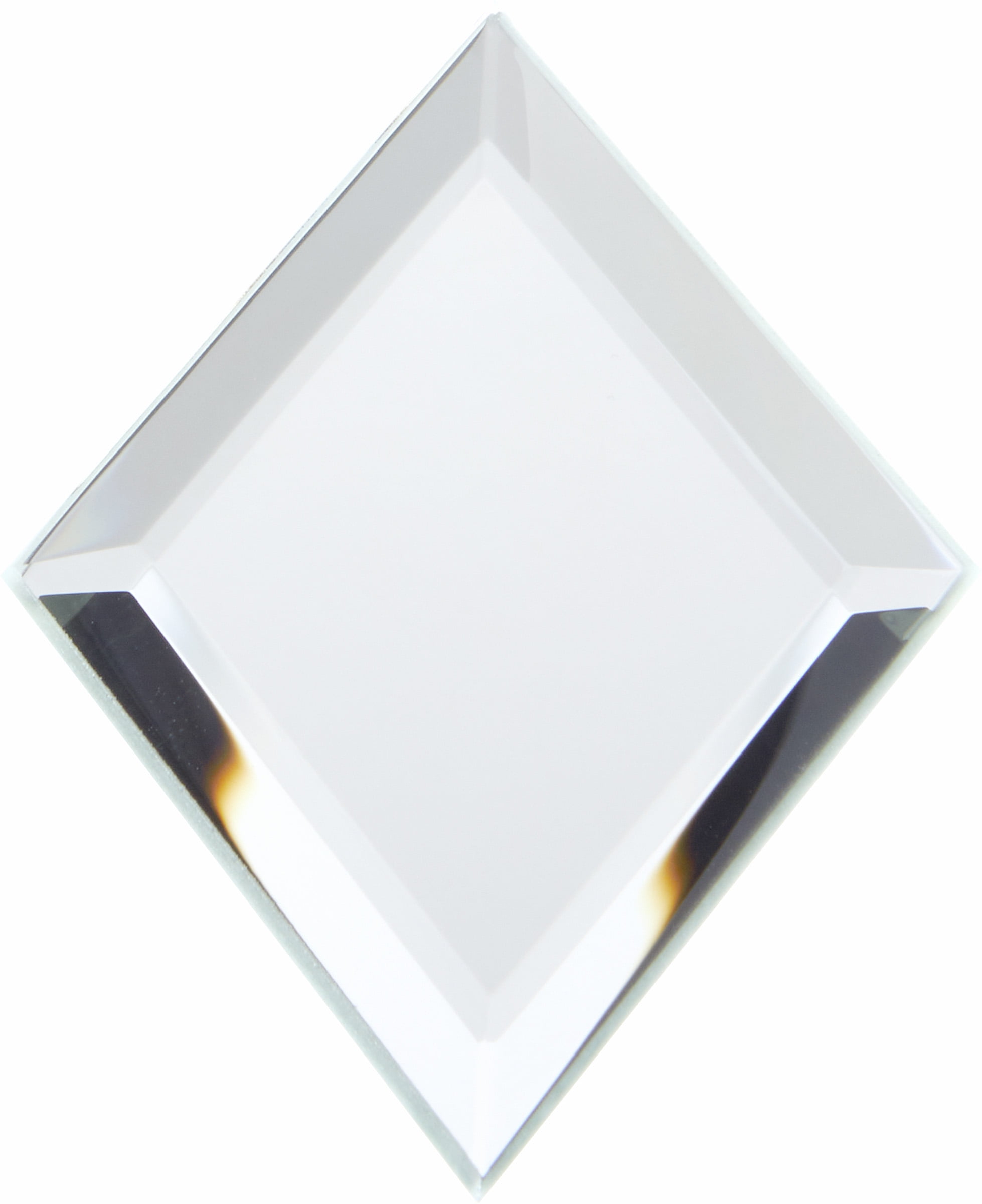 Pack of 12 Plymor Octagon 5mm Beveled Glass Mirror 3 inch x 3 inch