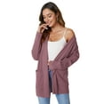 thumbnail image 3 of Anygrew Women's Cardigan Open Cardigan Sweater for Women Soft Lightweight Casual Classic with Pockets S-XXL, 3 of 7