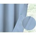 thumbnail image 3 of 1 Panel Blackout Curtain for Doorways and Closets K68 LIGHT BLUE Color Window Thermal Insulated Top Grommets for Bedroom 37" X 84", 3 of 6
