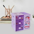 thumbnail image 4 of Multipurpose Cosmetic Storage Box Display Case Decorative Storage Bin Organizer Makeup Brush Holder office, 4 of 8
