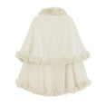 thumbnail image 3 of UJNDER Womens Collar Shawl Scarf Wrap Evening Cape for Winter Coat Stylish Accessory for formal Events White, 3 of 4