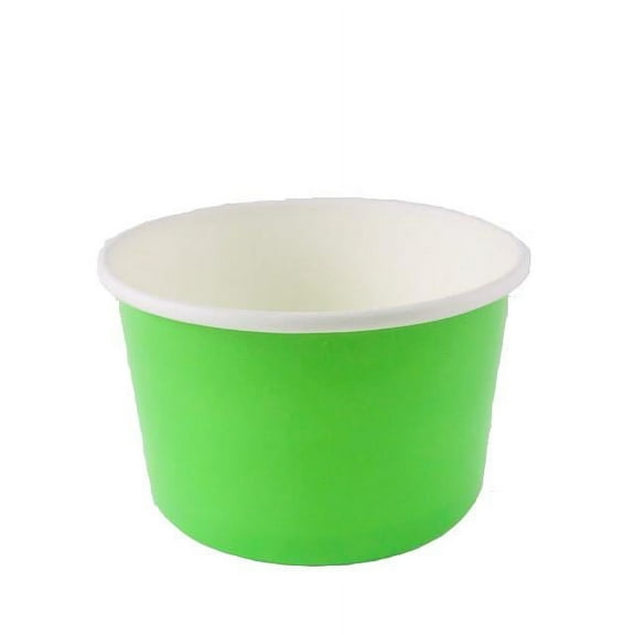 Ice Cream Paper Cup 5 oz.  (1000 unit, green) by Home Of Gelato