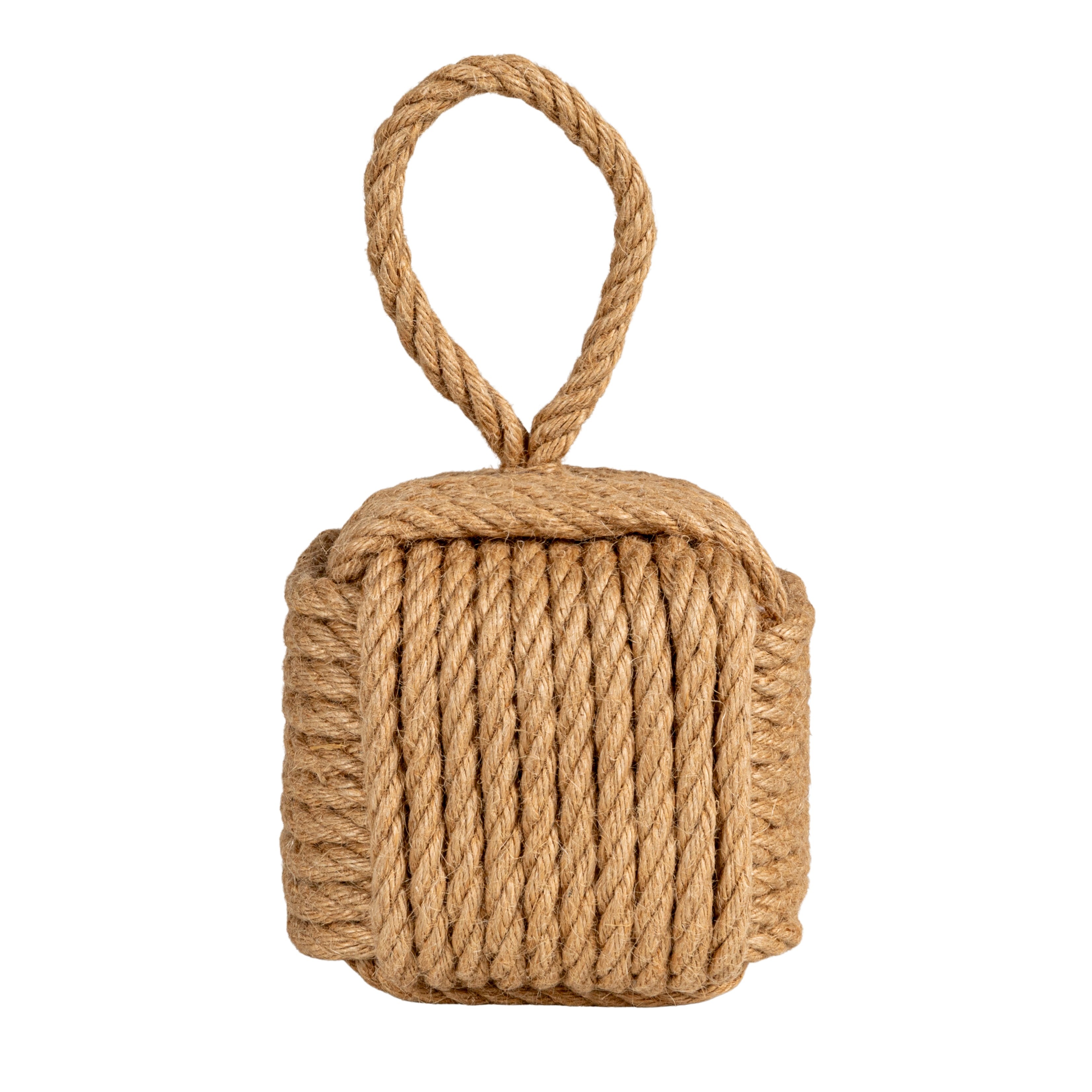 Creative Co-Op Jute Rope Knot Door Stop, Neutral
