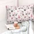 thumbnail image 4 of Pofeuu Rabbit And Carrot Print Polyester Microfiber Plush Pillowcases, Super Soft and Cozy Pillow Case Covers with Envelop Closure（Pillow core not included）-20"x30", 4 of 6