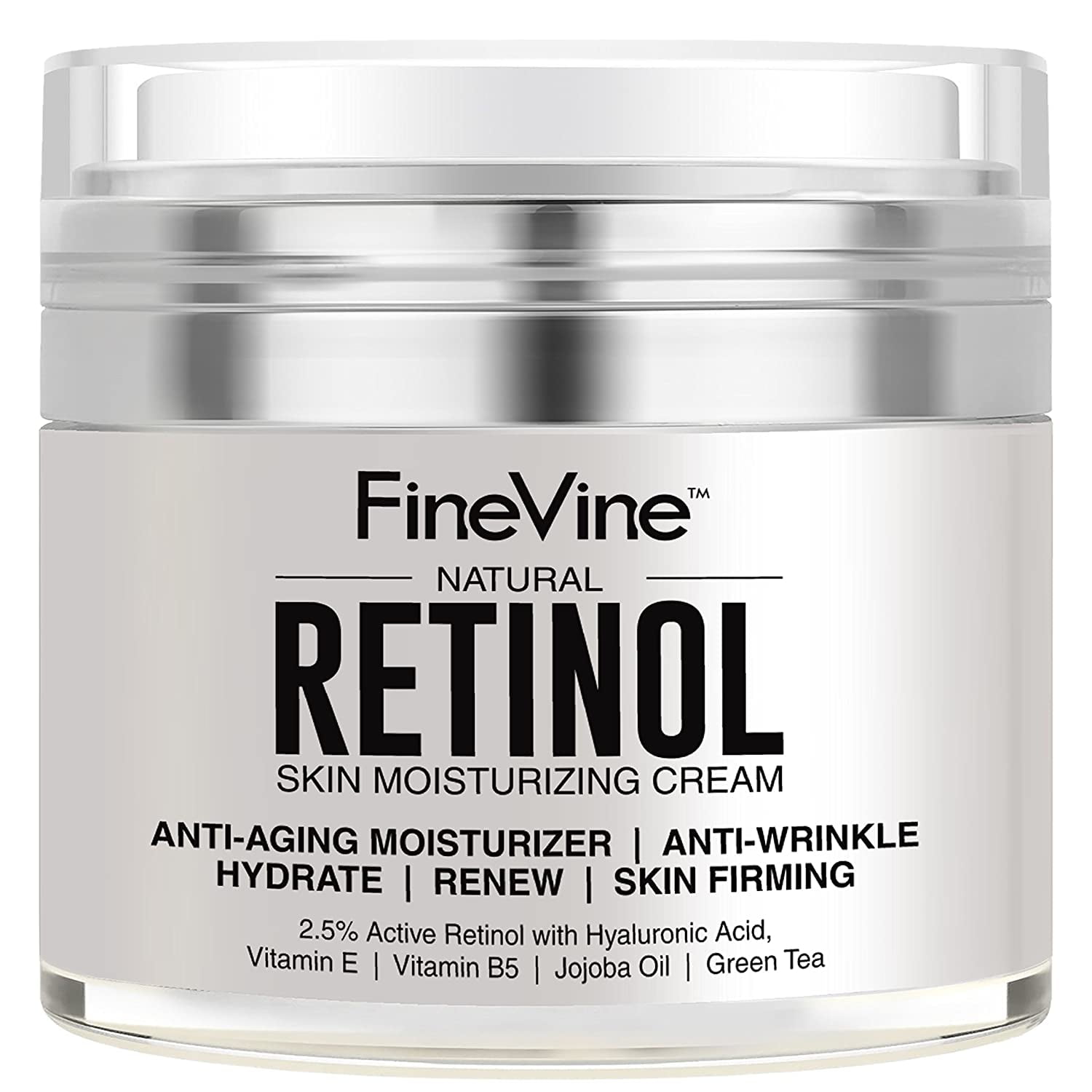 Retinol Moisturizer Cream for Face and Eye Area Made in USA with