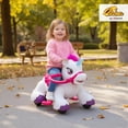thumbnail image 2 of Caballito eléctrico Qaba Unicornio con batería de 12V para niños de 1.5 a 3 años, 2 of 9