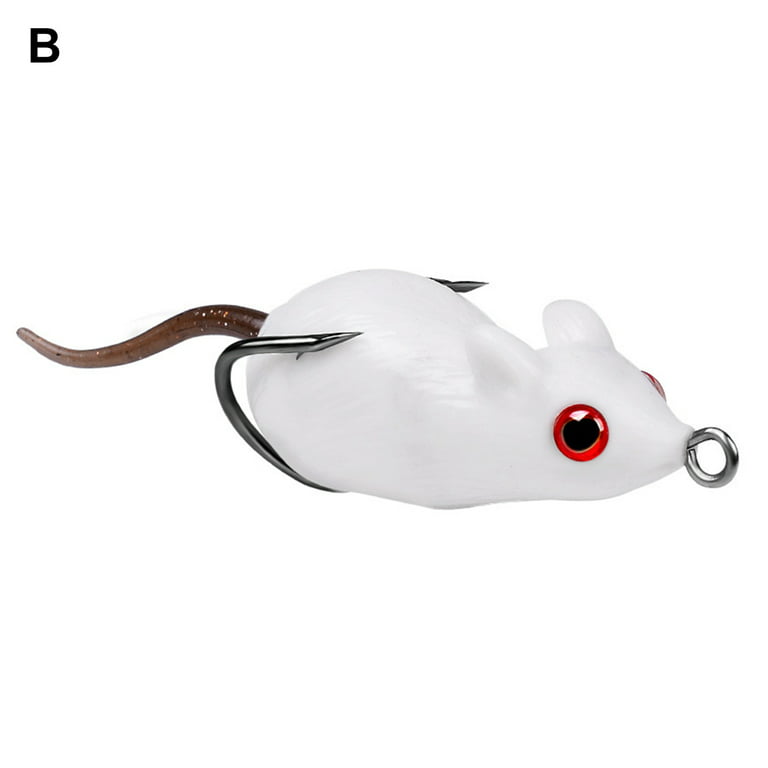 Opolski 5cm 9g Silicone Rat Bait Flexible Sharp Hook Rat Lure With Double  Hook Fishing Accessory 