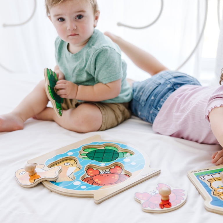 Melissa & Doug Animals Jumbo Knob Puzzles, Set of 2 photo 6