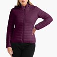 thumbnail image 6 of Lightweight Puffer Jacket for Womens Winter Warm Hooded Coats Casual Zip Up Down Quilted Coat with Pockets, 6 of 6