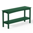 thumbnail image 5 of WestinTrends 55" Outdoor Patio HDPE Adirondack 2-Tier Shelf Console Table, Dark Green, 5 of 16