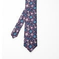 thumbnail image 2 of Men's Tie, Violet Tones Vintage Flowers, 3.7", Sea Blue Lilac, by Ambesonne, 2 of 4