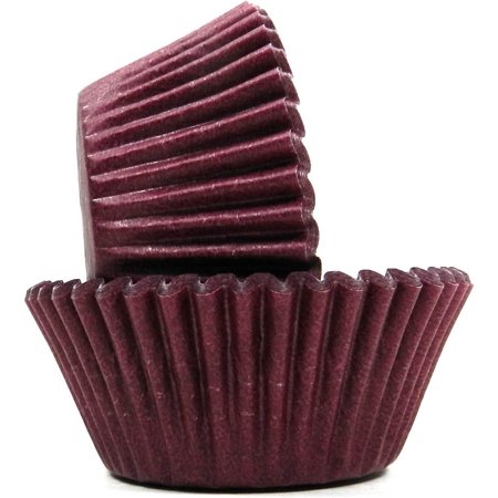 

Standard Baking Cups Greaseproof Professional Grade for Cupcakes and Muffins Pack of 40 Burgundy Solid