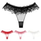 thumbnail image 1 of Lace T-Back Panties Women Transparent Mesh G-String Fashion Embroidery Underwear See-Through Tiny Thong Tangas De Mujer, 1 of 5