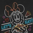thumbnail image 3 of Disney - Minnie Mouse - Let's Eat Pizza - Juniors Fitted Graphic T-Shirt, 3 of 5