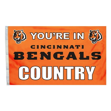 Cincinnati Bengals 3'x5' Country Design Flag