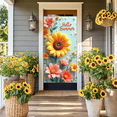 thumbnail image 5 of Floral Design Hello Summer Sunflower Banner Decorative Flowers Seasonal Party Events Background for Summer Celebration Outdoor Gathering Home Decoration, 5 of 6