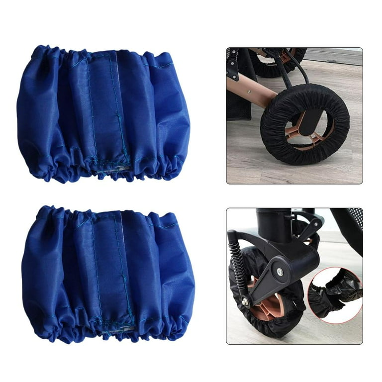 Pushchair top wheel covers